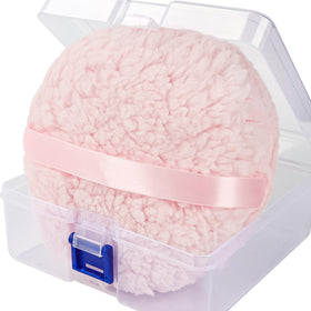 WSYUB 6-inch pink powder puff front view
