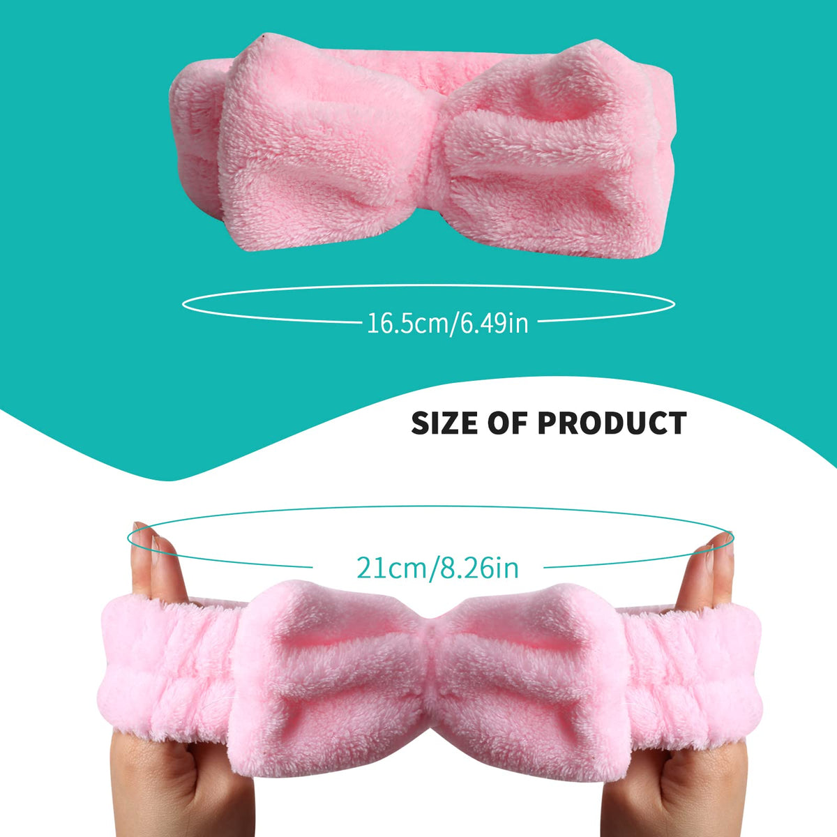 WSYUB Spa Headband on a model during skincare routine