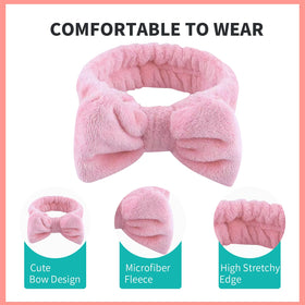 WSYUB Spa Headband set displayed on a bathroom counter