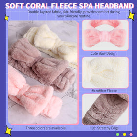WSYUB Spa Headband worn by a woman during skincare routine