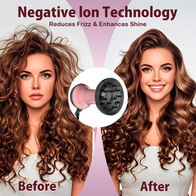 WUFAYHD Diffuser Hair Dryer in use on curly hair