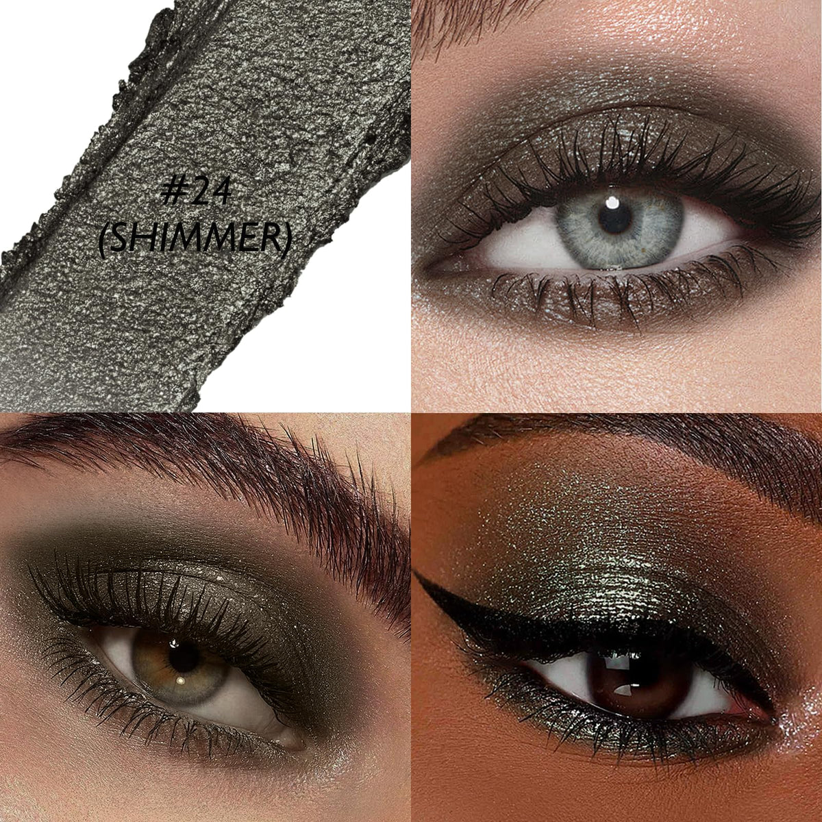 Wugbc Black Eyeshadow Stick twist-up design close-up