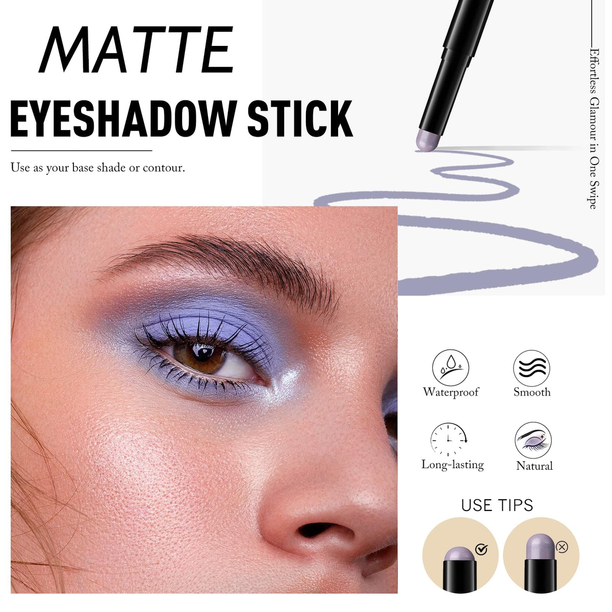 Wugbc Cream Eyeshadow Stick 20 Periwinkle packaging