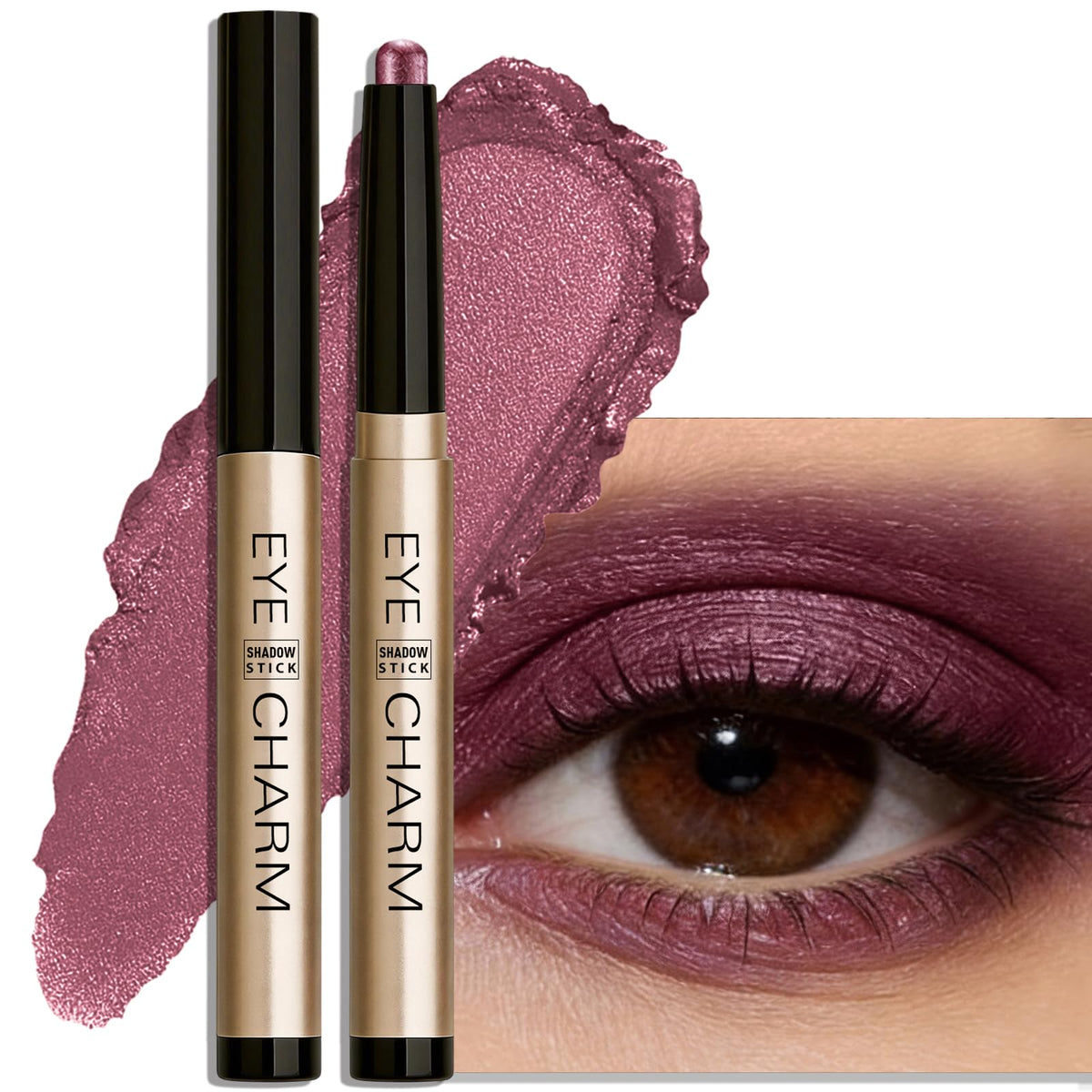 Wugbc Cream Eyeshadow Stick Plum Purple front view