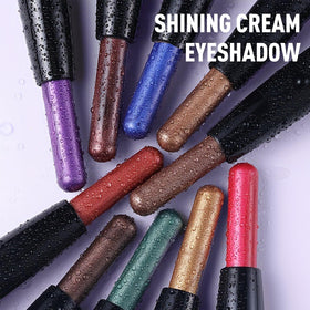 Wugbc Cream Eyeshadow Stick Plum Purple in makeup bag