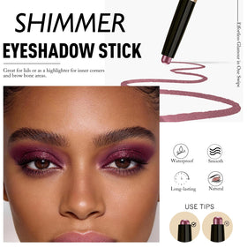 Wugbc Cream Eyeshadow Stick Plum Purple swatch on skin