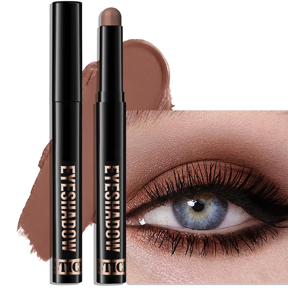 Wugbc Cream Matte Eyeshadow Stick Mocha Brown front view