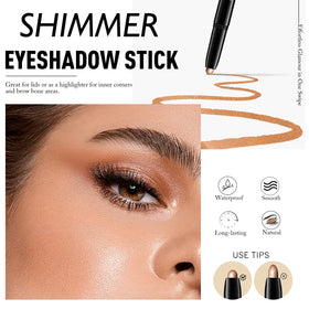 Wugbc Eyeshadow Stick Caramel swatch on skin