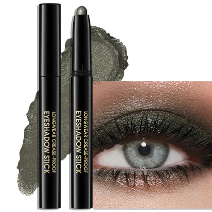 Wugbc Eyeshadow Stick Green front view with creamy texture