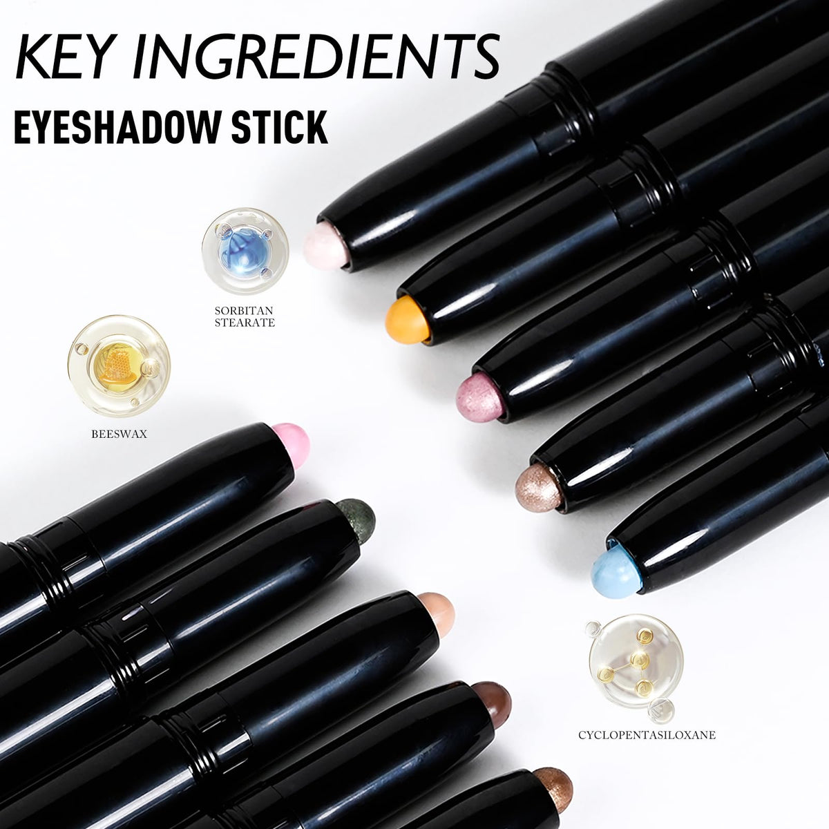 Wugbc Eyeshadow Stick with blended colour swatch