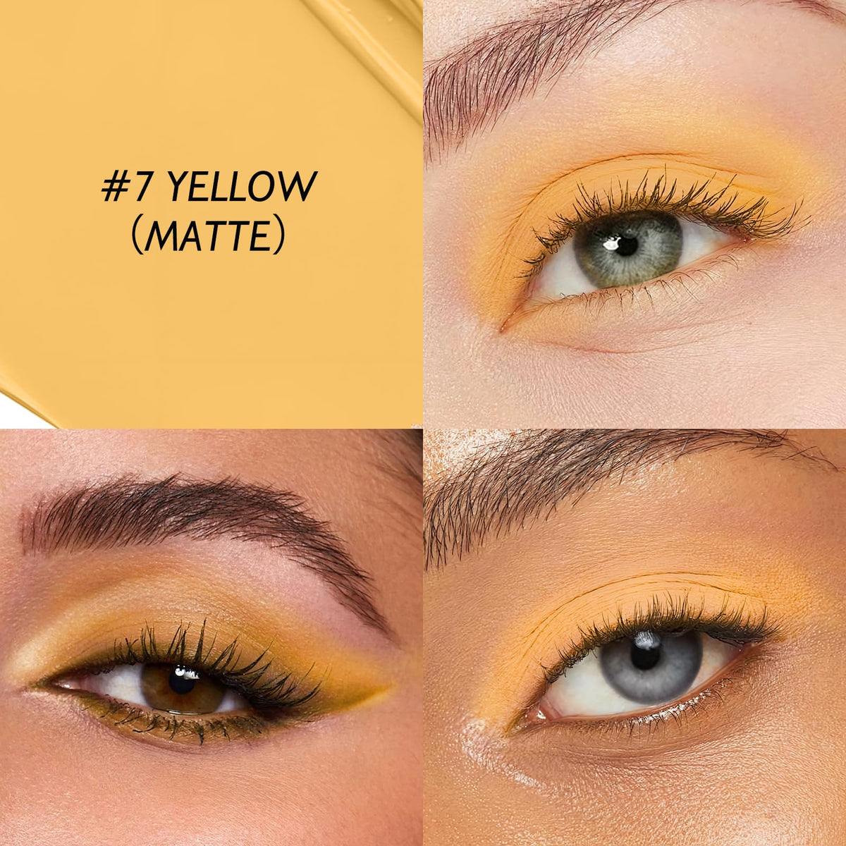 Wugbc Eyeshadow Stick Yellow twist-up design