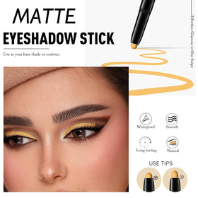 Wugbc Matte Eyeshadow Stick Yellow applied on skin