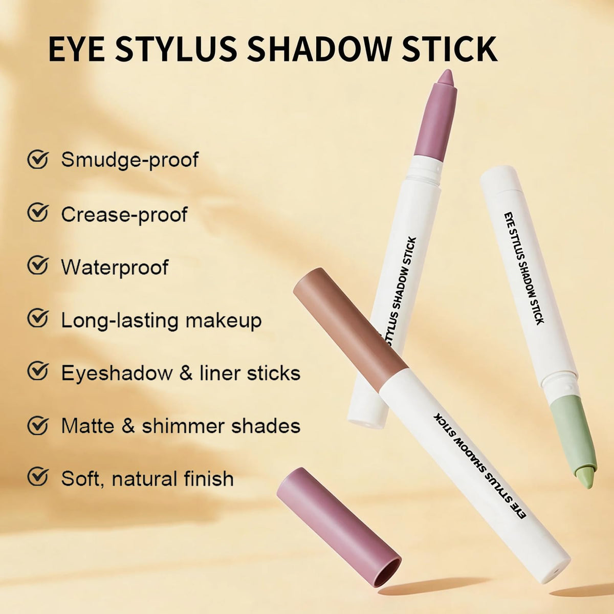 Wugbc Neutral Taupe Shimmer Eyeshadow Stick packaging