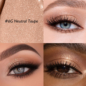 Wugbc Neutral Taupe Shimmer Eyeshadow Stick with built-in sharpener