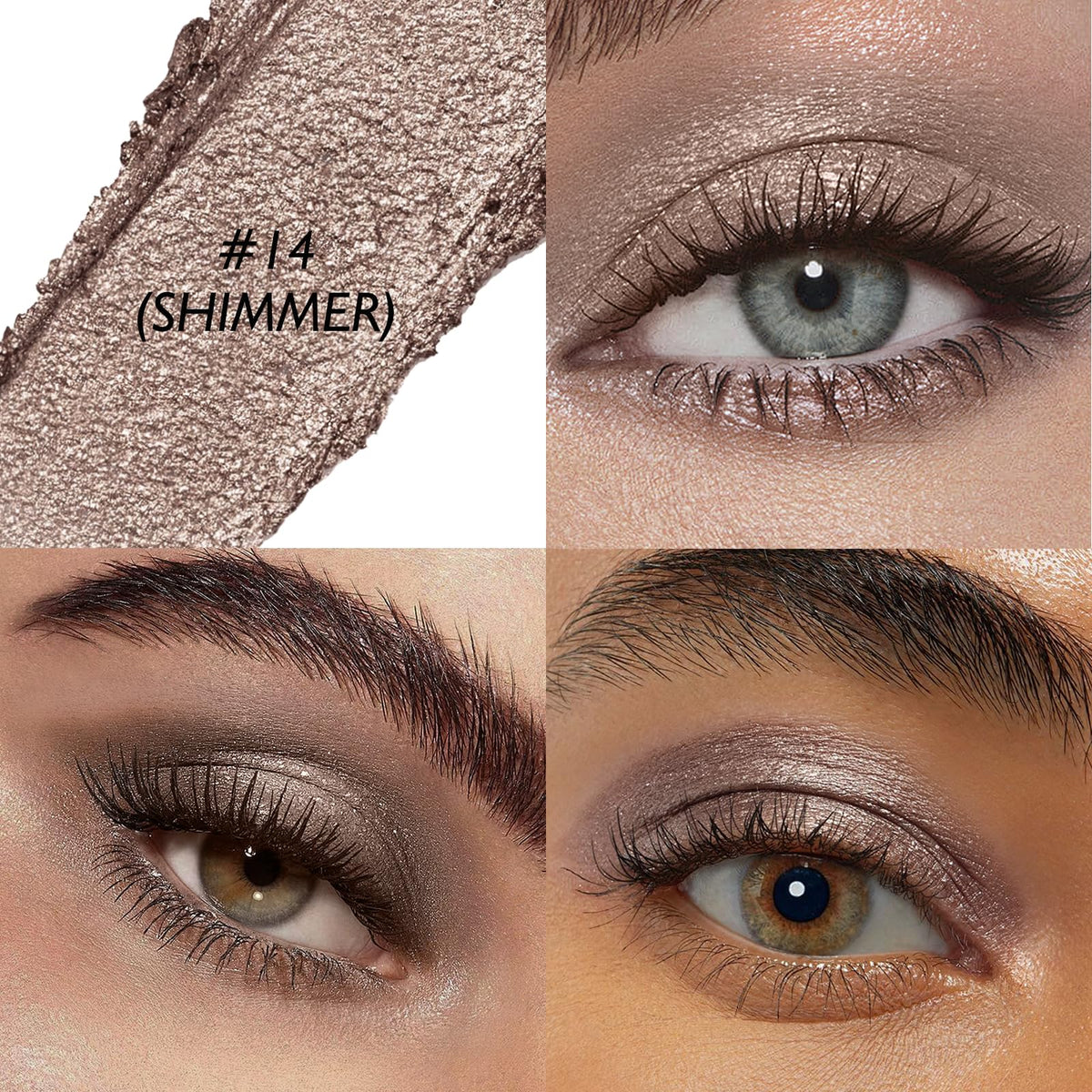 Wugbc Taupe Shimmer Eyeshadow Stick twist-up design