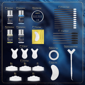 WUGOYU Lash Lift & Brow Lamination Kit Y comb and cotton swabs