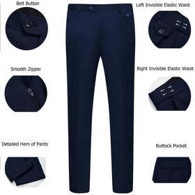 WULFUL Men's 3 Piece Suit Set navy packaging