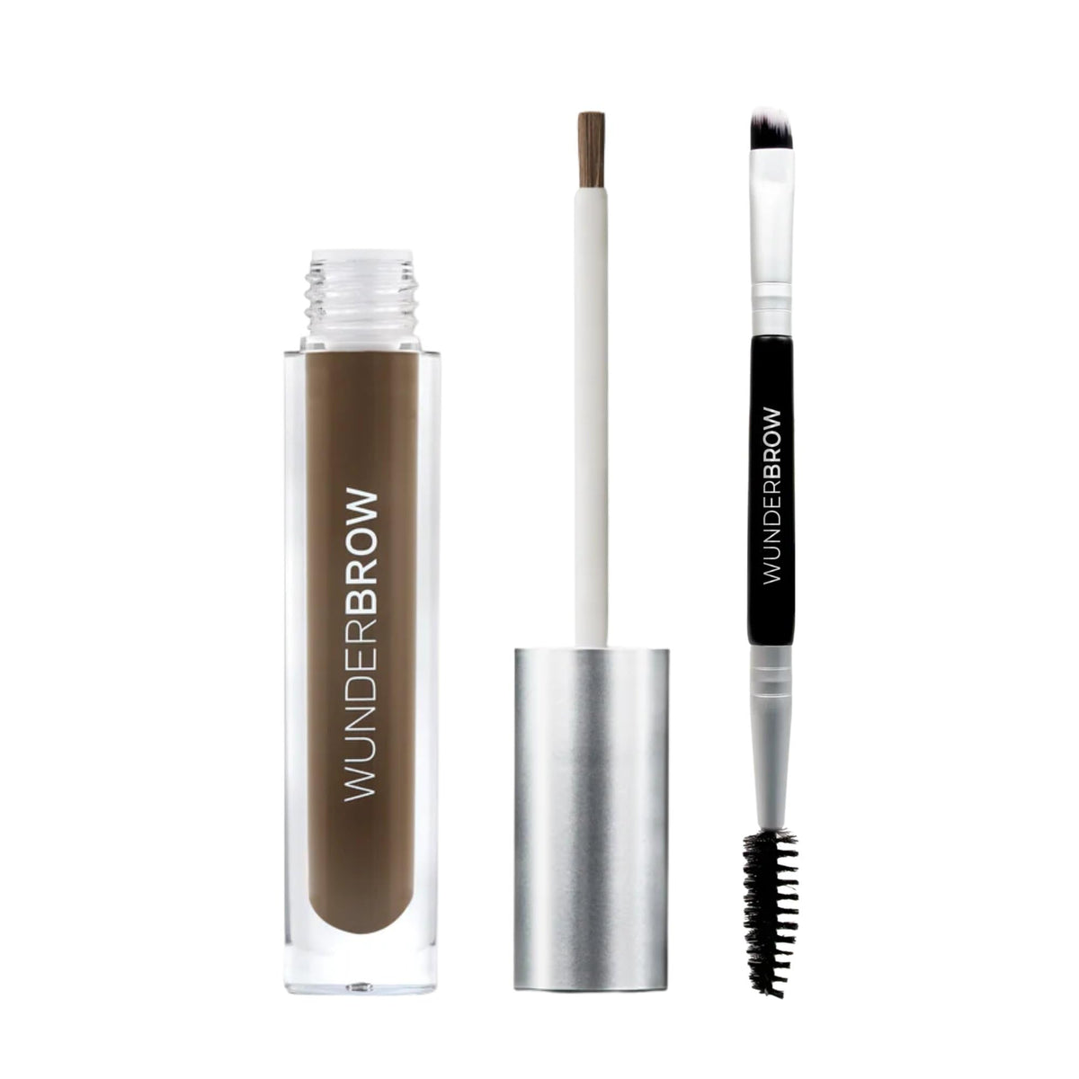 WUNDERBROW Eyebrow Gel front view with Deep Black/Brown shade