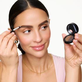 WUNDERBROW Soft Brow Define & Fill Powder Duo with application brush