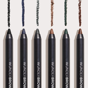 WUNDERBROW Super Stay Eyeliner Pencil Emerald Lustre in makeup bag