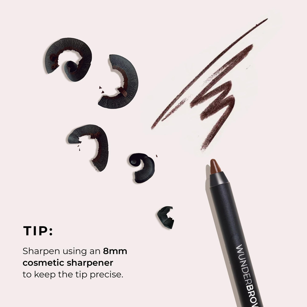 WUNDERBROW Super Stay Eyeliner Pencil Intense Noir in a makeup bag