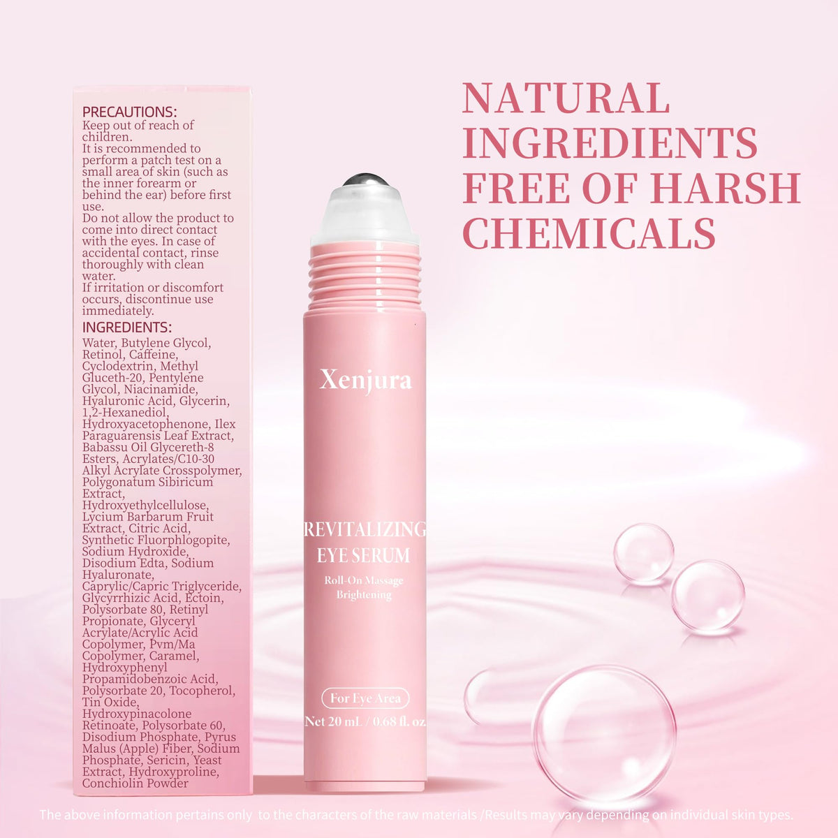 Xenjura eye serum on a vanity table