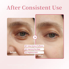 Xenjura eye serum showing texture on skin