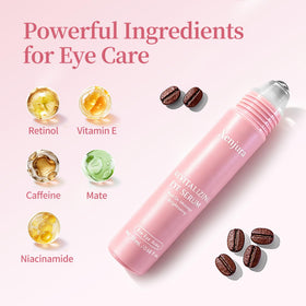 Xenjura eye serum with rollerball applicator close-up