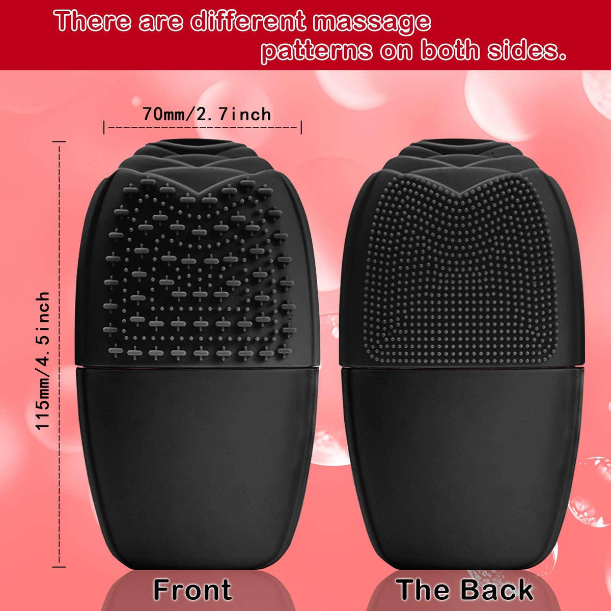 XHJRI Ice Face Roller Massager close-up of silicone material