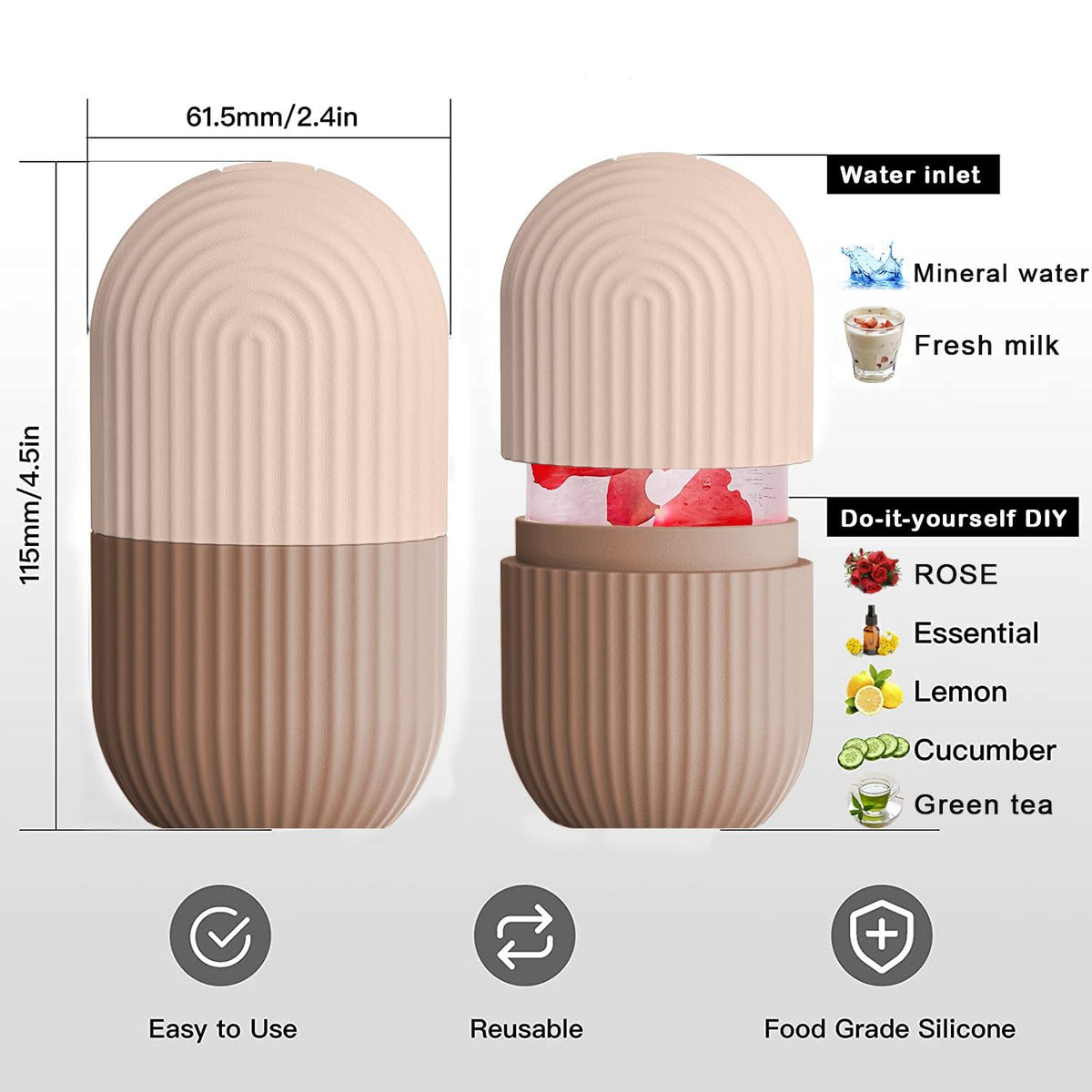 XHJRI Ice Face Roller Massager in lifestyle setting