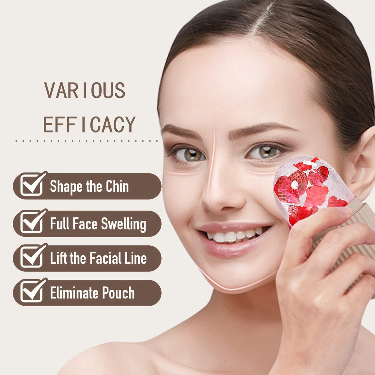 XHJRI Ice Face Roller Massager packaging