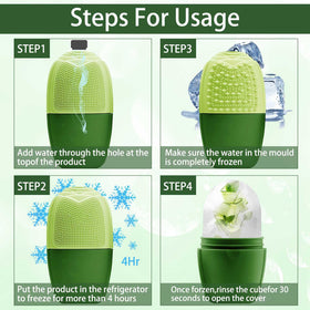 XHJRI Ice Face Roller Massager packaging on a flat surface
