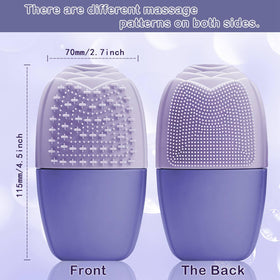 XHJRI Ice Face Roller Massager purple ergonomic handle