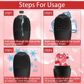 XHJRI Ice Face Roller Massager side view highlighting roller head