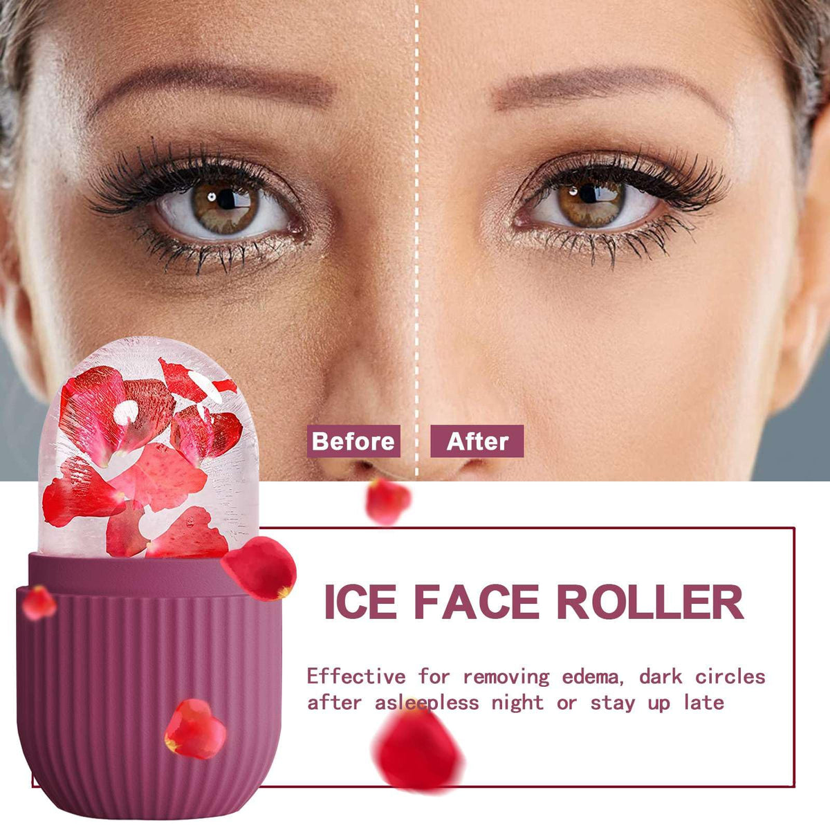 XHJRI Ice Face Roller with packaging details