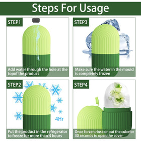 XHJRI Ice Roller Massager with cucumber water cubes