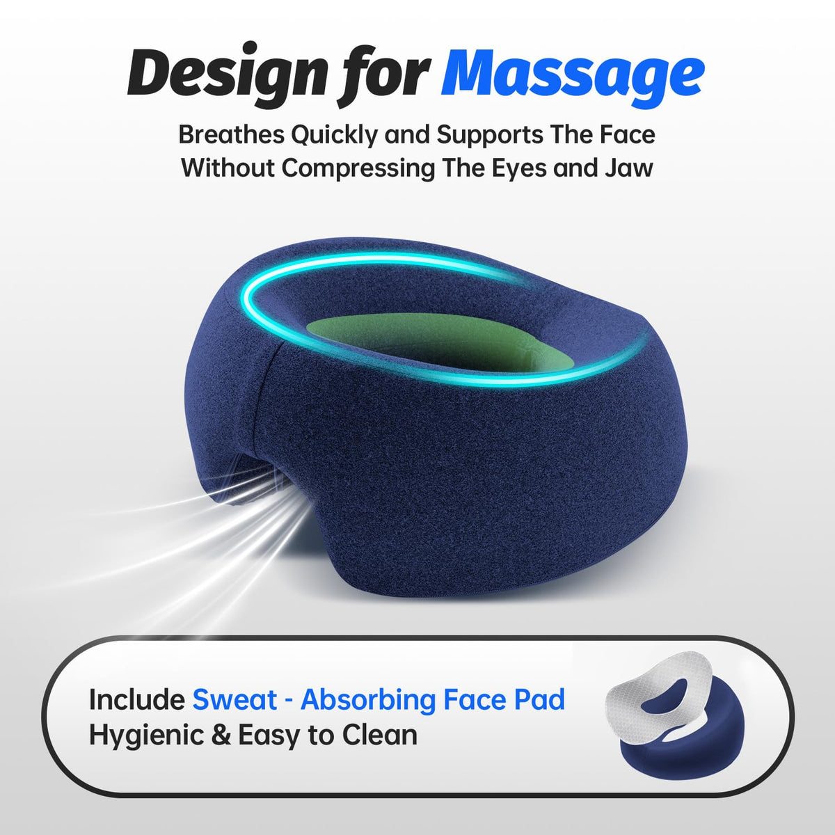 xiaomubiao Face Down Pillow in a spa setting