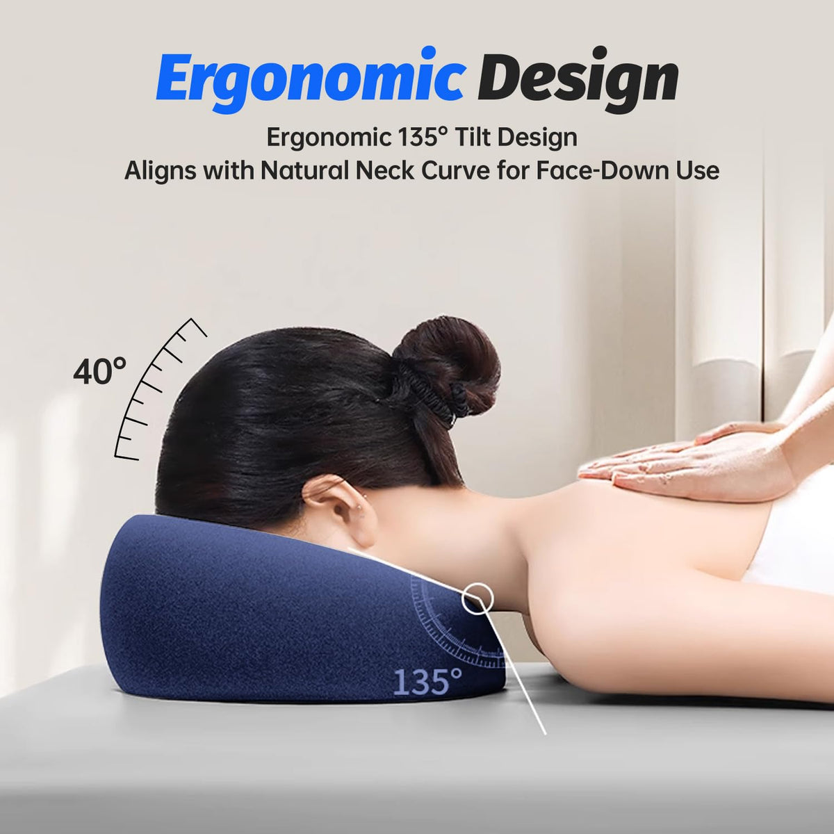 xiaomubiao Face Down Pillow on a massage table