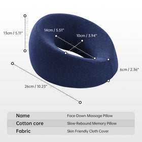 xiaomubiao Face Down Pillow side view showing ergonomic design