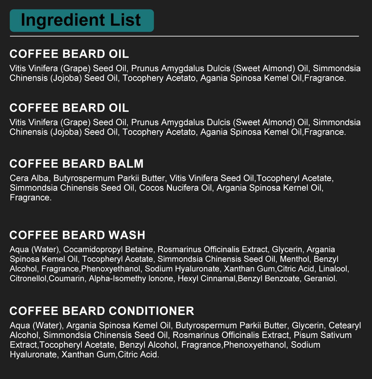 XIKEZAN Beard Grooming Kit displayed on a wooden surface