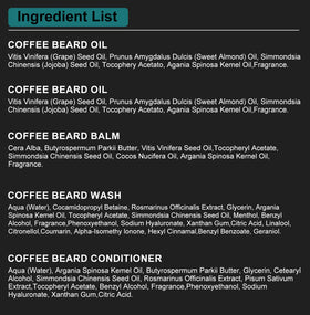XIKEZAN Beard Grooming Kit displayed on a wooden surface