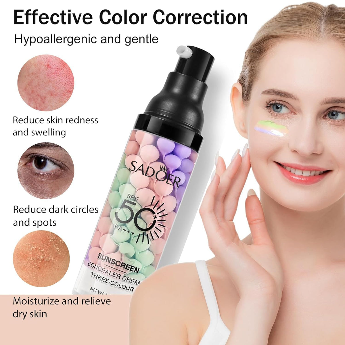 Xiuxixu 3-in-1 Primer application on skin
