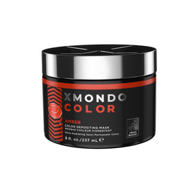 XMONDO Amber Depositing Mask front view with vibrant orange red colour