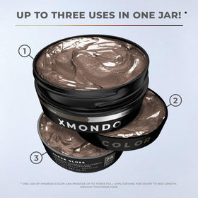 XMONDO Color Depositing Mask Dark Ash Blonde after application