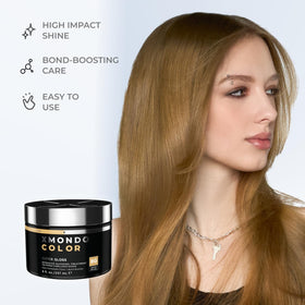 XMONDO Color Depositing Mask Golden Blonde application on hair