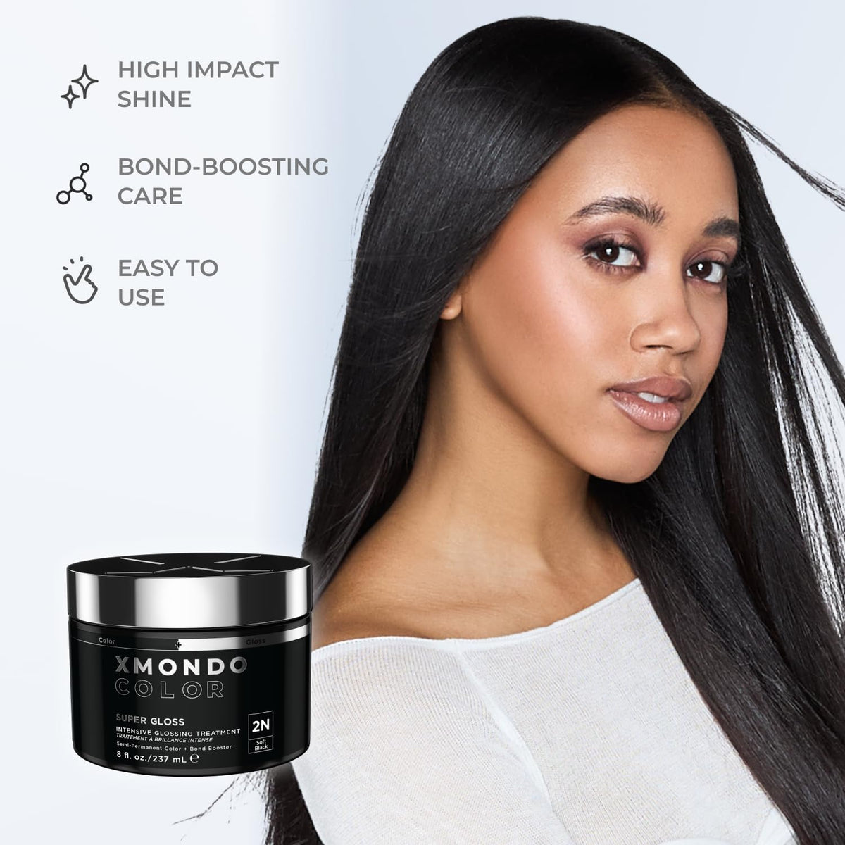 XMONDO Color Depositing Mask Soft Black texture close-up