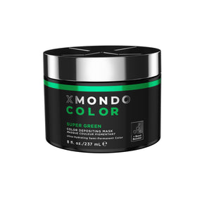 XMONDO Color Super Green Depositing Mask front view with packaging