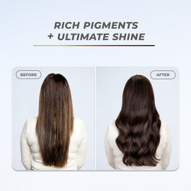 XMONDO Colour Depositing Mask Dark Brown application on hair