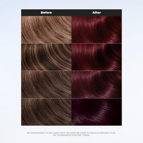 XMONDO Colour Depositing Mask Deep Red application on hair