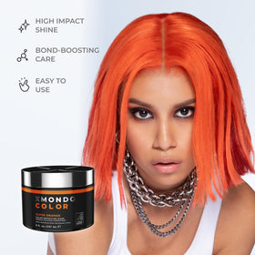 XMONDO Super Orange Hair Mask application on hair